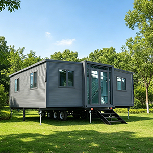 06-DQ-20Ft Expandable Double Wing House withTrailer